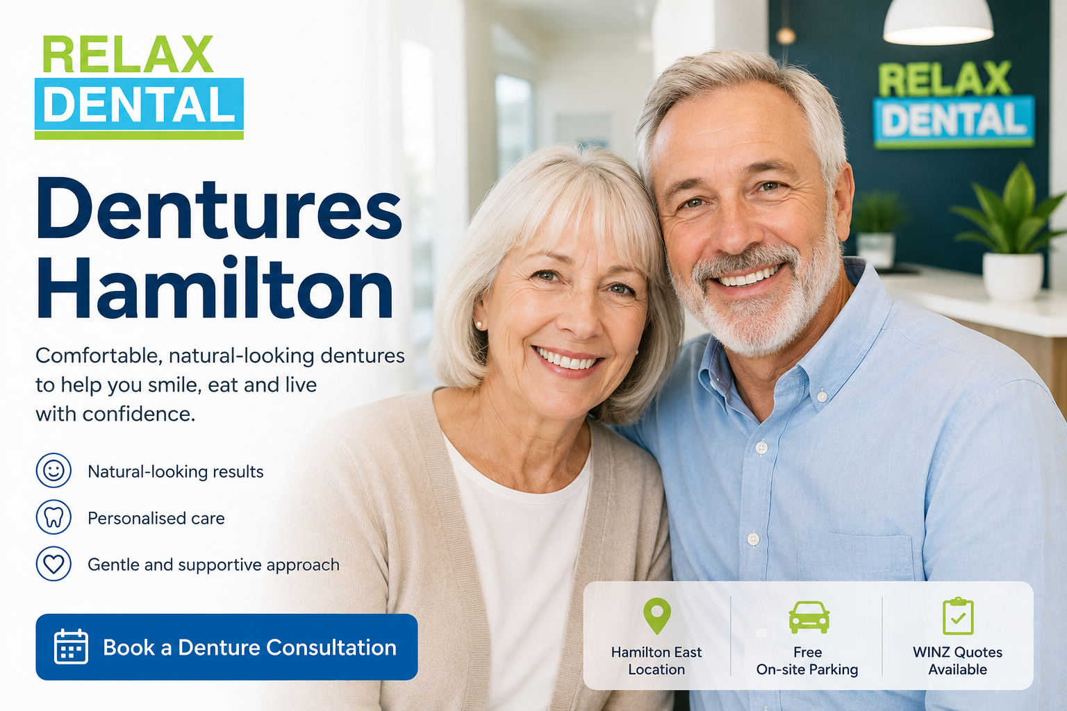 Dentures consultation at Relax Dental Hamilton East